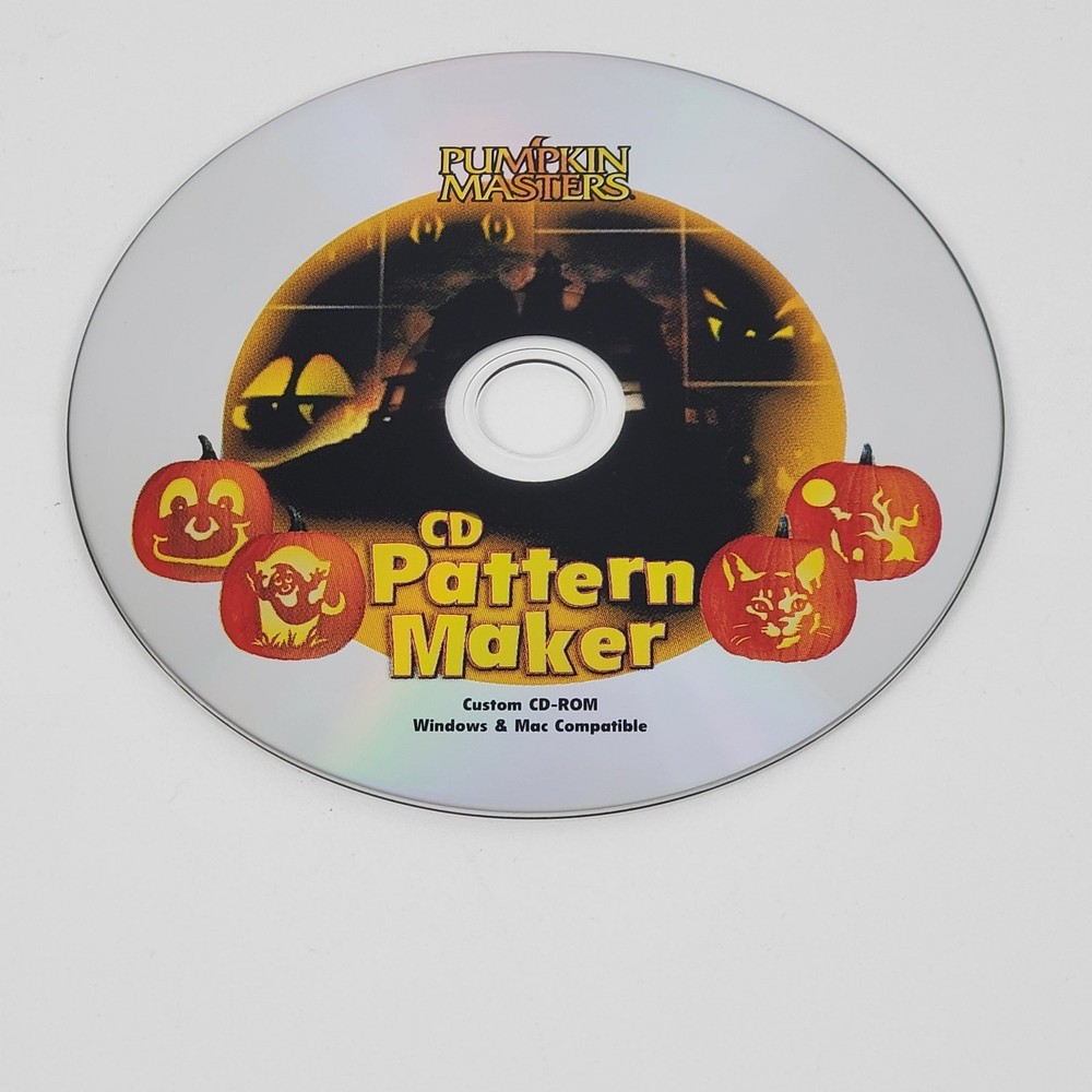 Pumpkin Masters CD Pattern Maker Windows Mac 2003 Halloween Carving SoftwareDisc