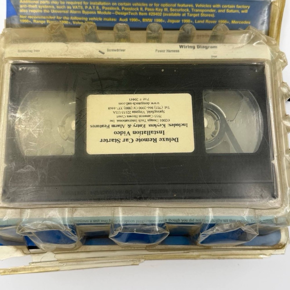 🔥 NOS Ready Remote Deluxe Car Starter Keyless Entry DesignTech Kit