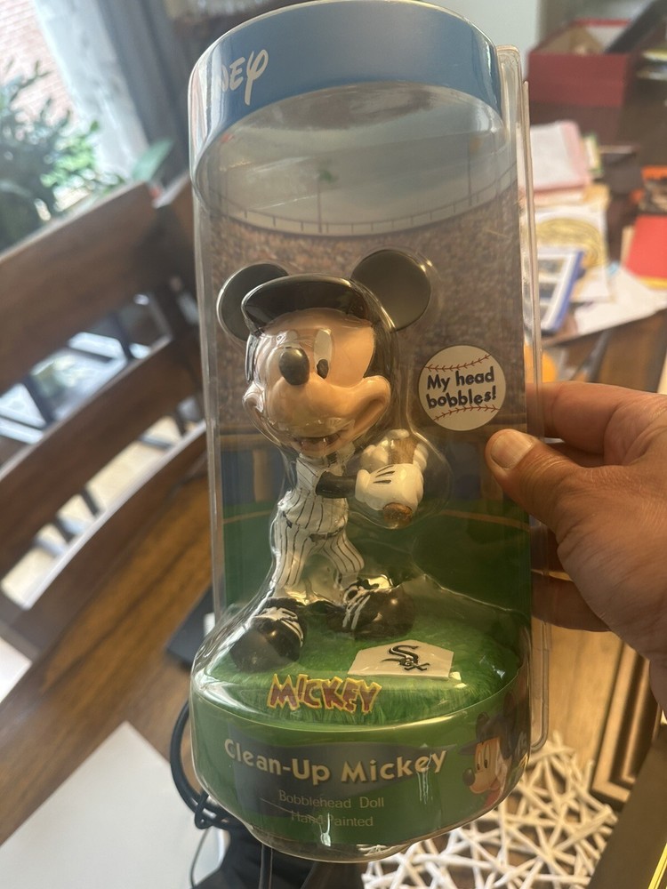 Mickey Mouse White Sox Bobblehead Rare