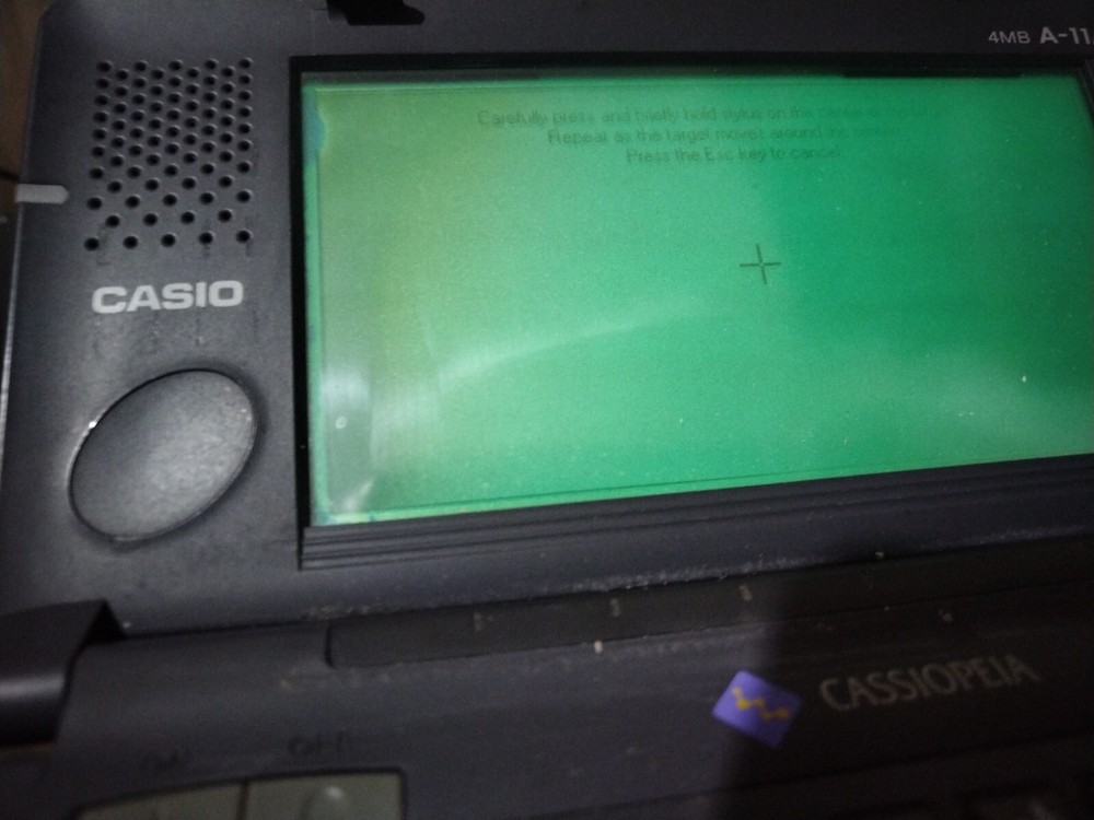 Vintage PDA Pocket Computer Casio Cassiopeia A-11A on Windows CE 2.0