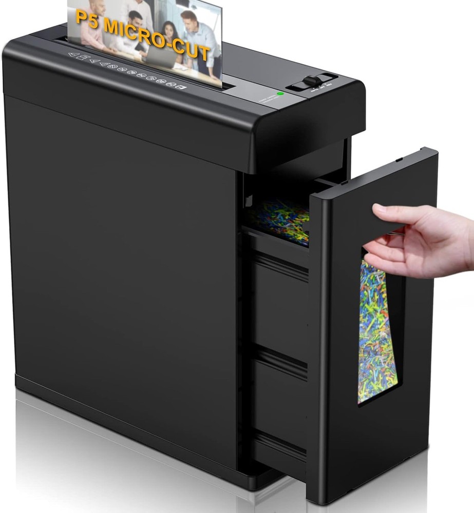 Woolsche Compact Shredder,  P-5 Micro-Cut, 2.9 Gal, 5 min Non-Stop Working Time