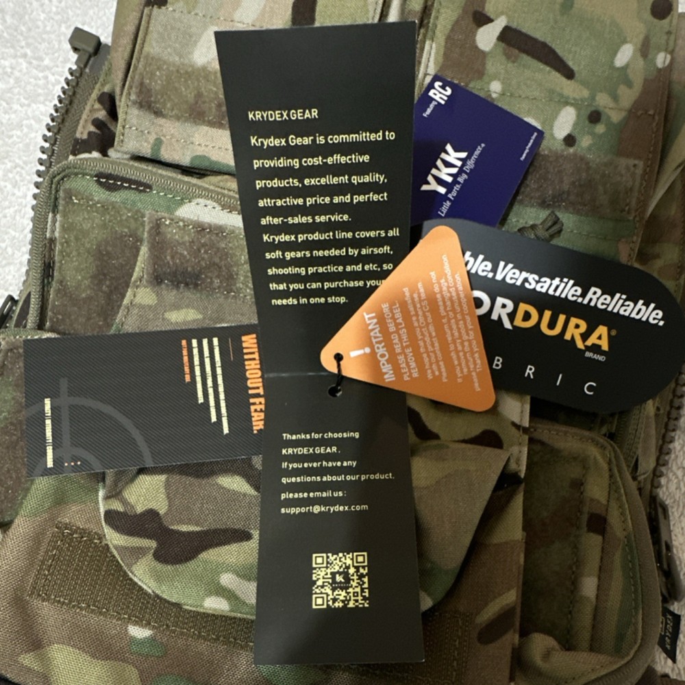 Krydex Modular JPC zipper back panel multicam