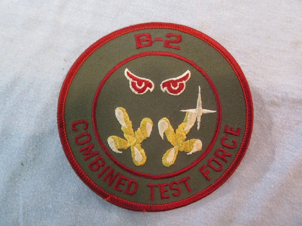 B-2 STEALTH BOMBER EMBROIDERED PATCH COMBINED TEST FORCE