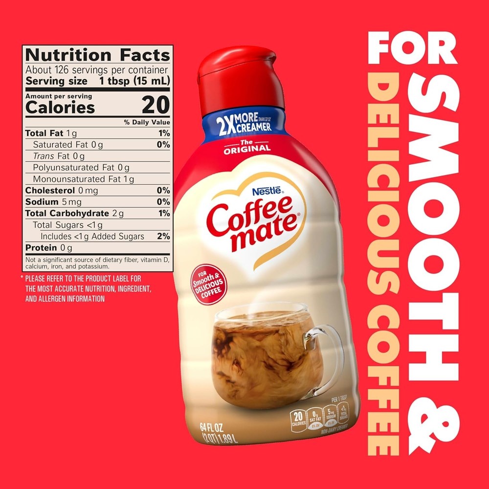Coffee mate Original Flavored Coffee Creamer, Non-Dairy
