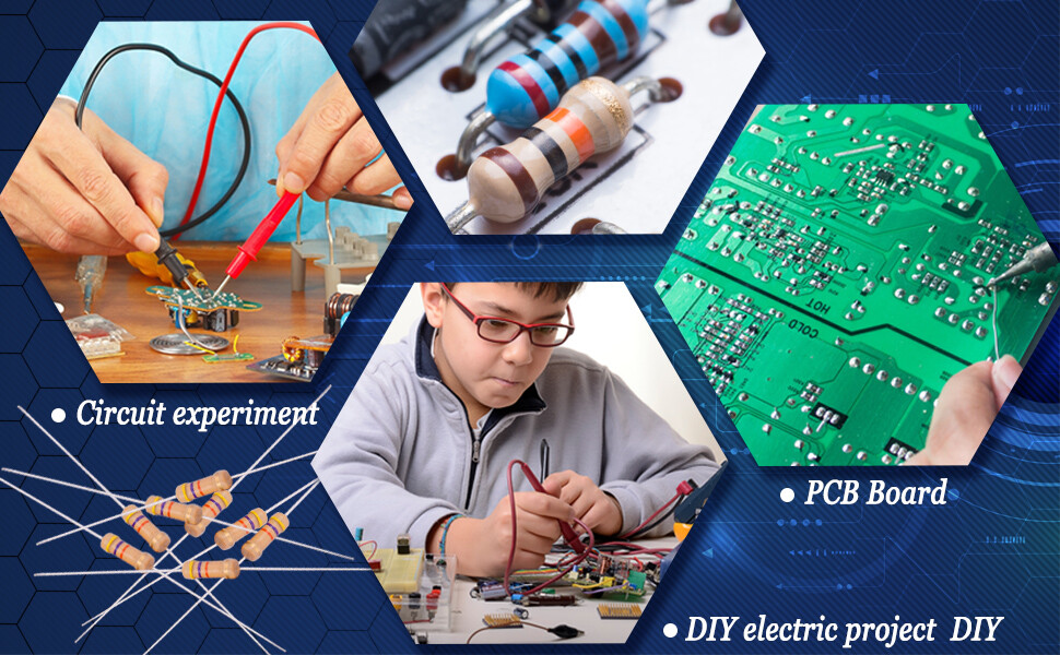 10 Pack~100PACK 4.7K Ohm Ω 5% Tolerance 1/2W 0.5 Watt Carbon Film Resistor