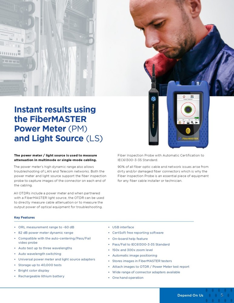 Trend Networks FiberMASTER Power Meter / Light Source R240-PMLS