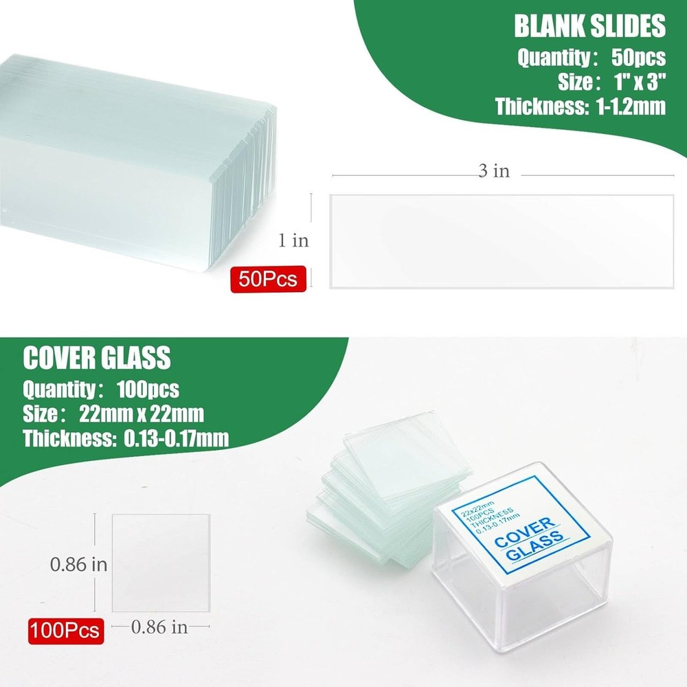 Microscope Slides, Pre-Cleaned Ultra-Clear Blank Slides and...