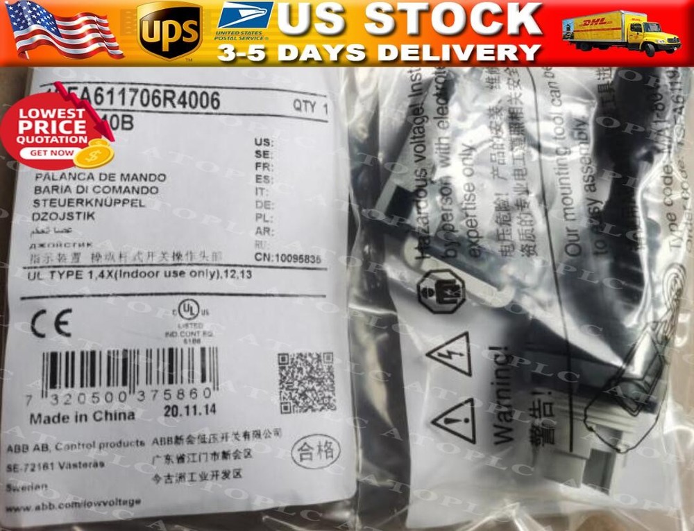1pcs ABB Joystick Switch Handle MJS6-40B