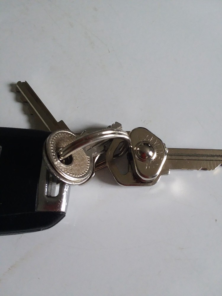 Smallest LED Thumb Light for Keys & Tools, Silver Keyring Flashlight 90701