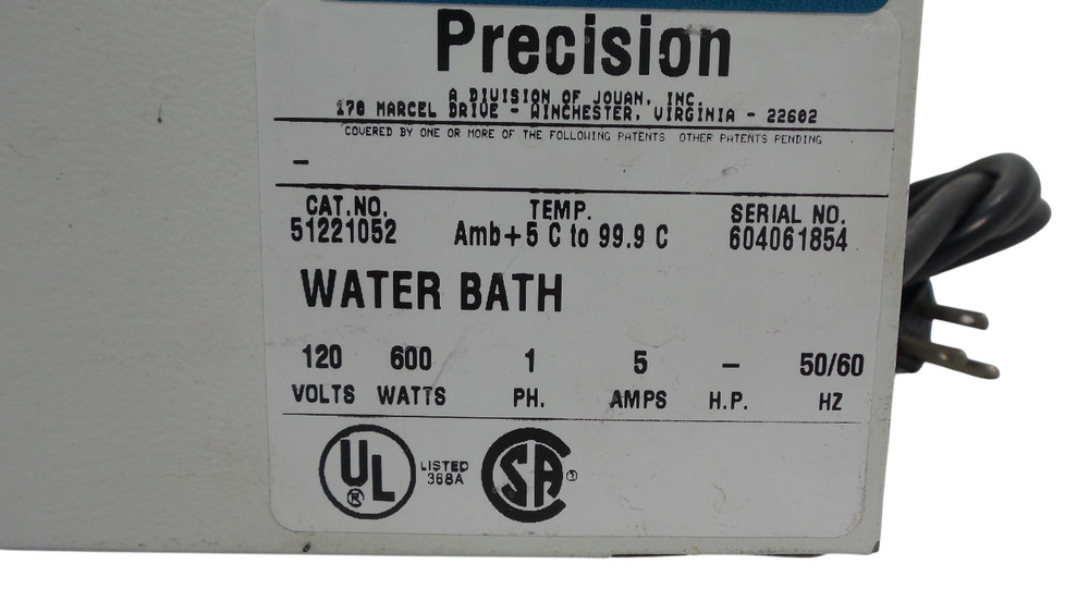 Precision Microprocessor Controlled 280 Series Water Bath 51221052