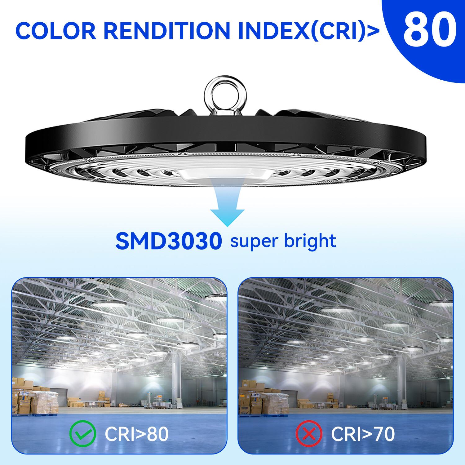 200W UFO Led High Bay Light Commercial Industrial Warehouse Shop Factory Light