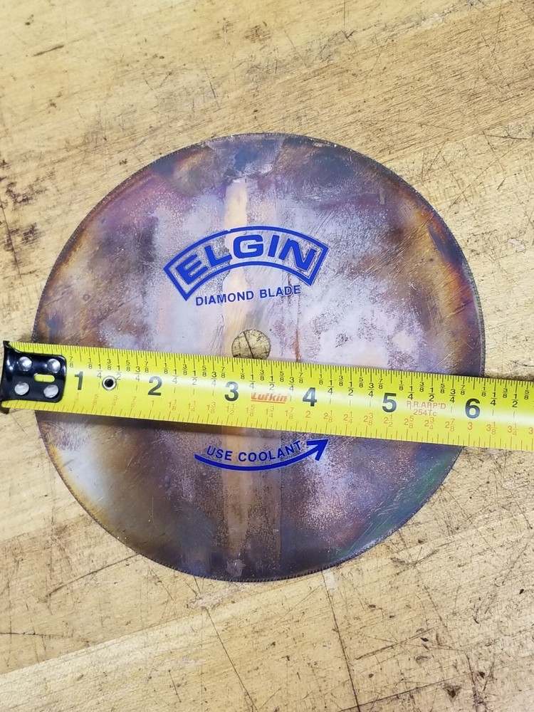 Elgin Diamond Saw Solid Copper 6" NEW Lapidary Rock Polishing
