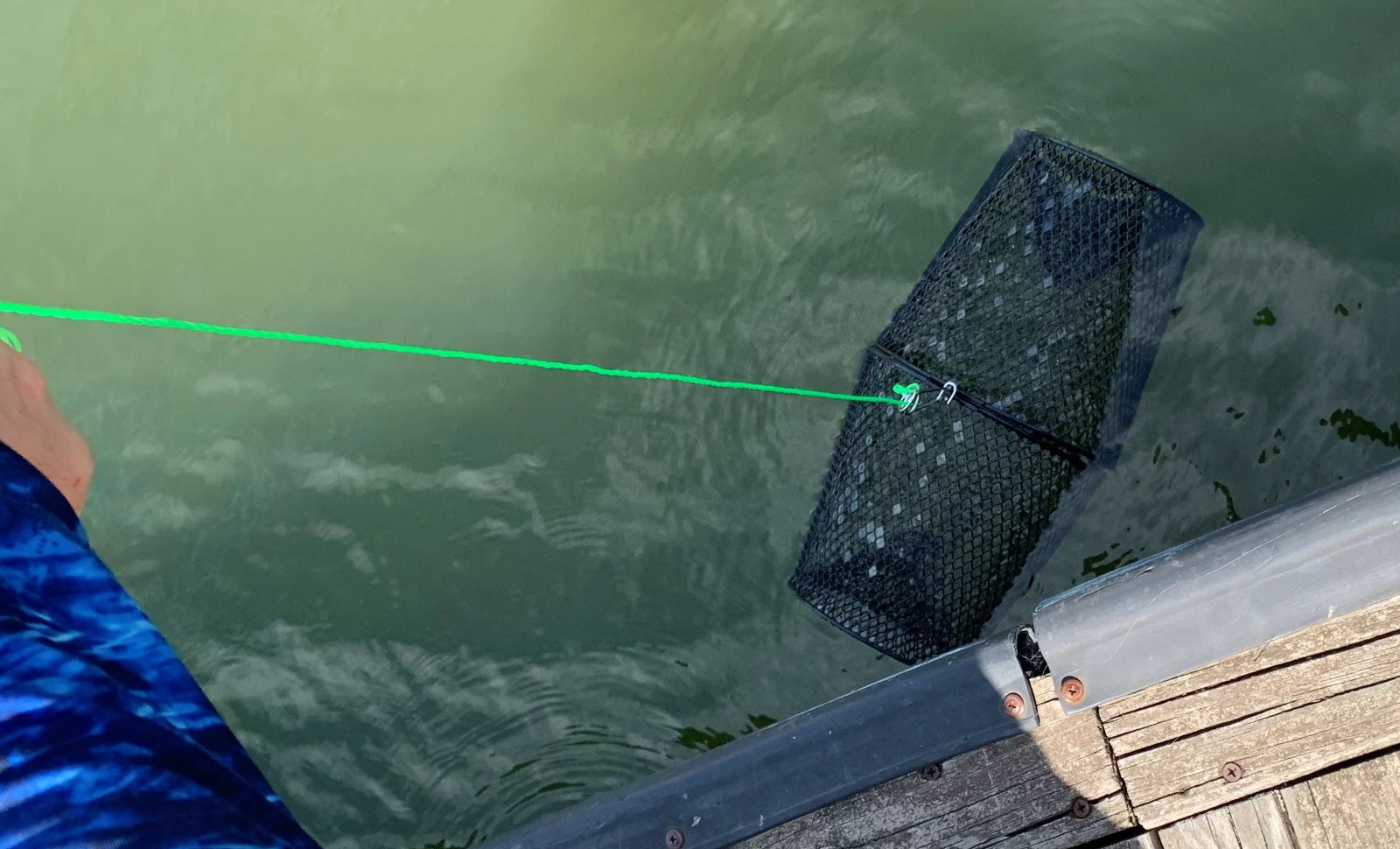 Minnow Trap Torpedo Bait Cast Cage Fishing Shrimp Crawdad Crab Fish Dip Net Trap