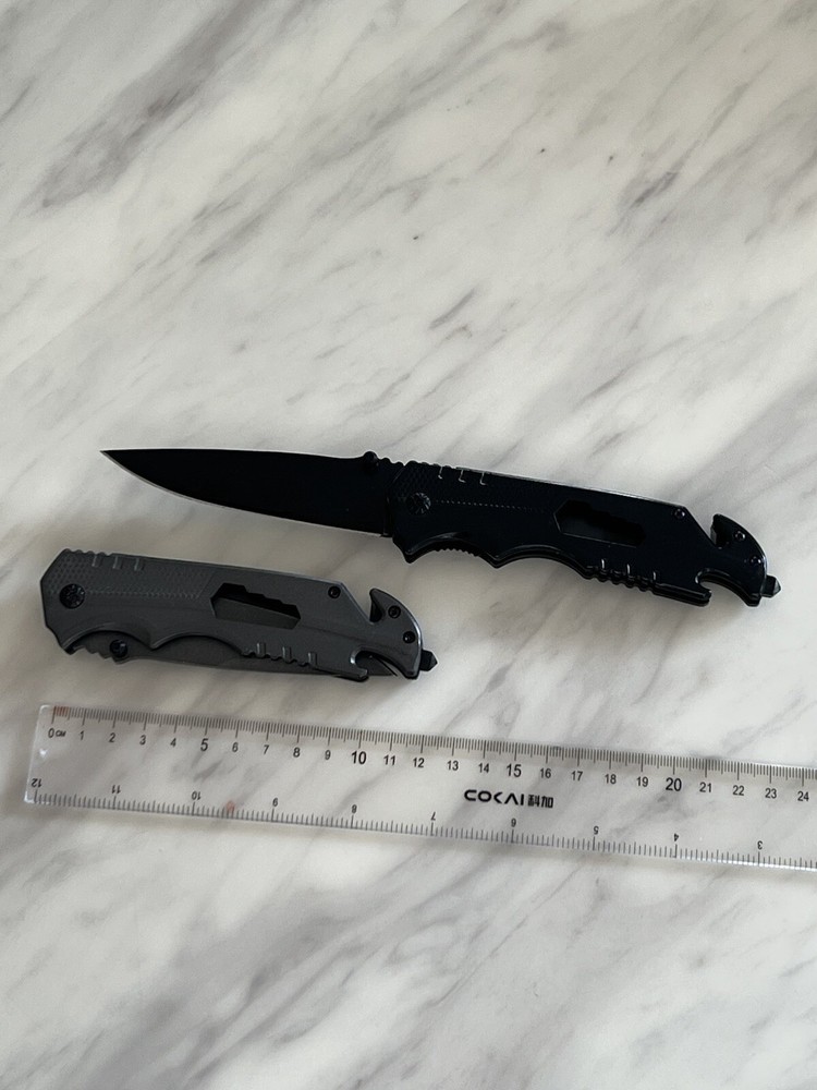 Folding Knife Locking Blade camping hiking Hunting Hook handy Durable Sharp New