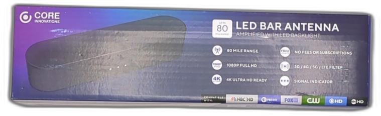 Core Innovations LED Bar Antenna with 80-Mile Range