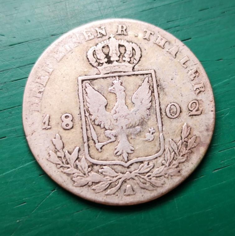1802 Germany Prussia Third Thaler #4582