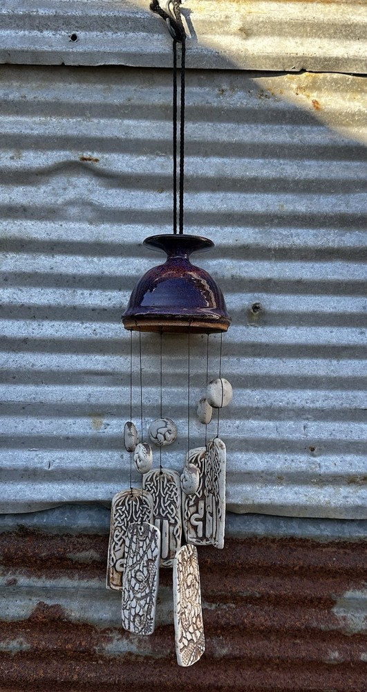 handcrafted ceramic wind chime decorative hanging round &rectangular pendants