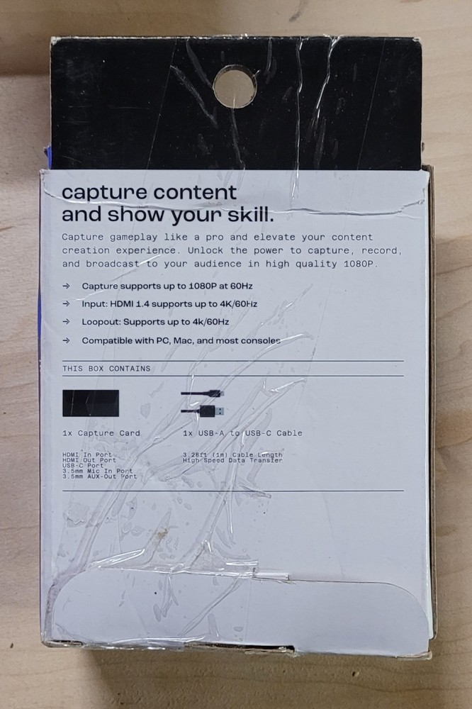 New North Capture Card See Pic Please