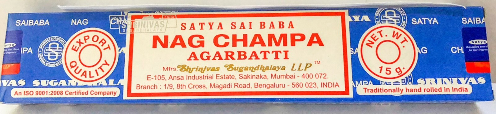 Satya Nag Champa Incense Sticks Blue Box Pick 15 40 100 250 gms - Fresh Stock !!