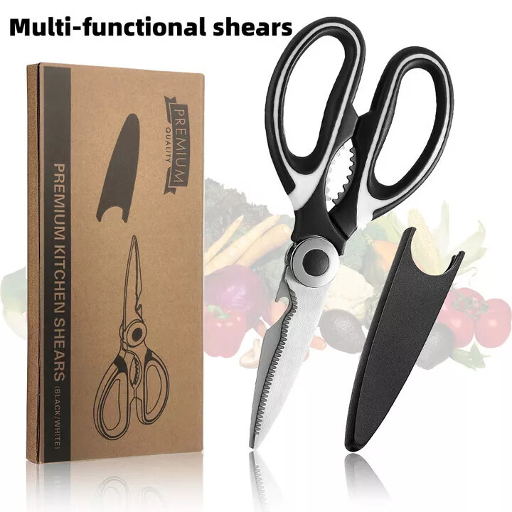 Multi -functional Kitchen Shears Heavy Duty Scissors for Meat Fish Chicken Bones