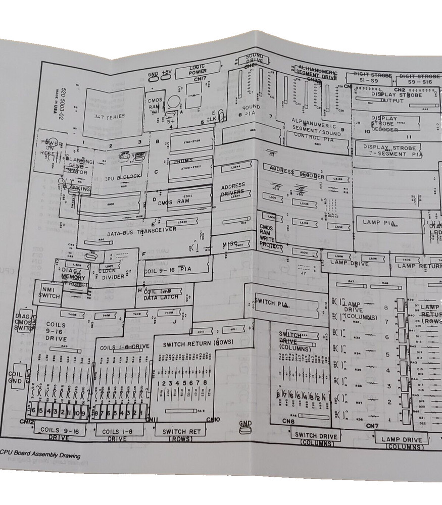 Time Machine Pinball Machine Manual & Schematics - Data East