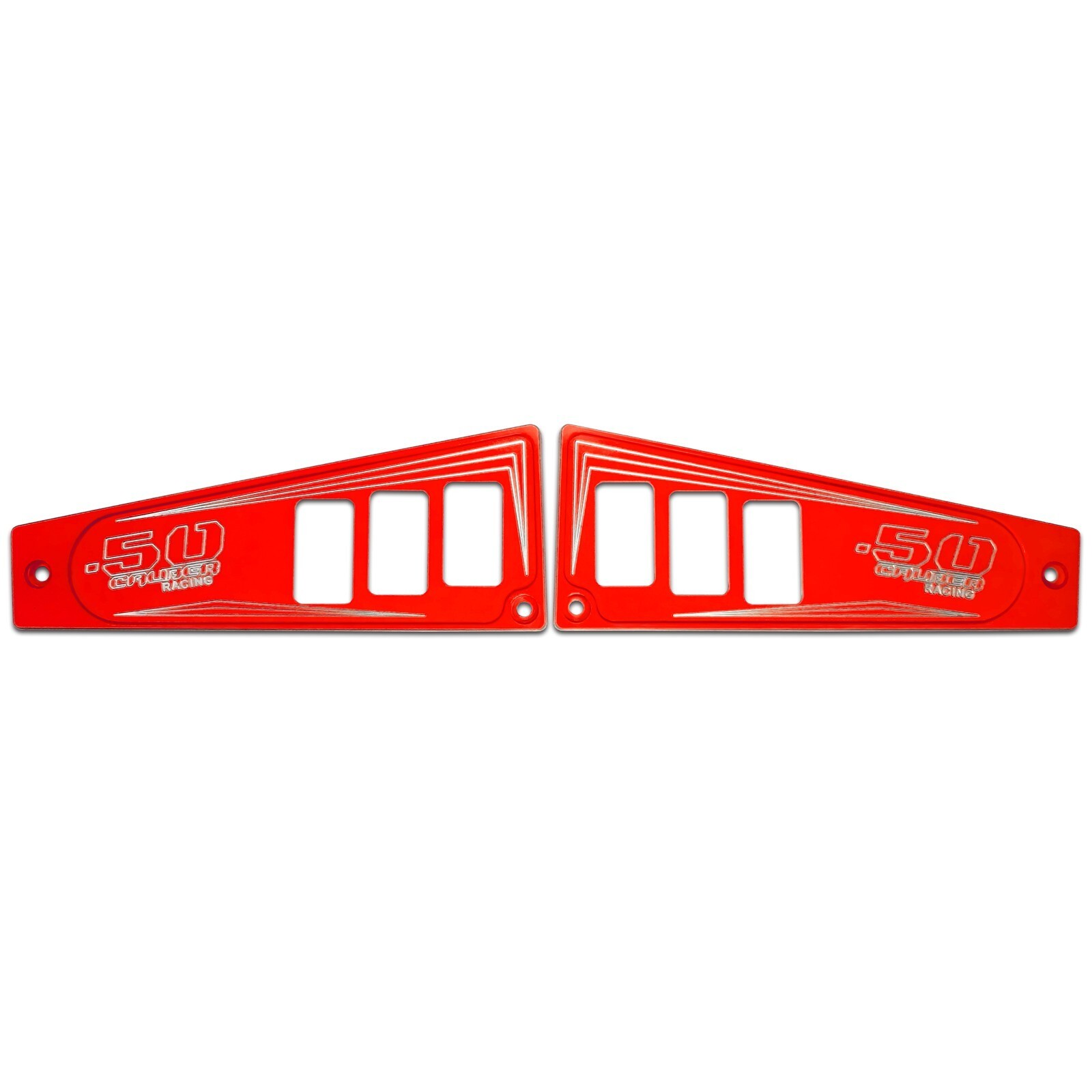 2pc Ride Command 4 Place Dash Switch Panel Polaris RZR XP1000 900 1000 Turbo Red