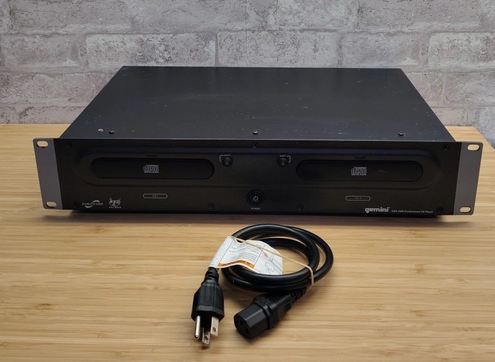 Gemini CDX- 2400 Rackmount Dual CD Player