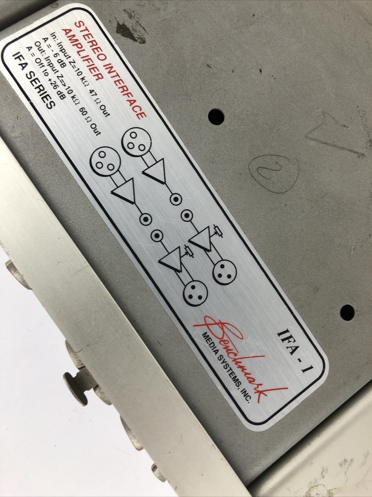 Benchmark IFA -4 Amplifier IFA-1 Interface amp PS-11 Power Supply Module Bundle