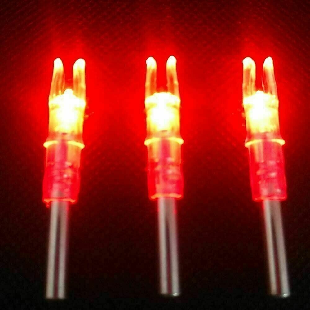 6PCS 244"/6.2mm Inside Diameter Automatically Led Lighted Nocks for Arrows with