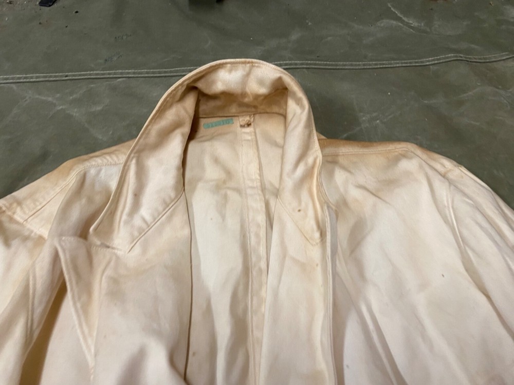 ORIGINAL WWII US NAVY CHIEF PETTY OFFICER CPO DRESS "WHITES" JACKET-MEDIUM 4OR