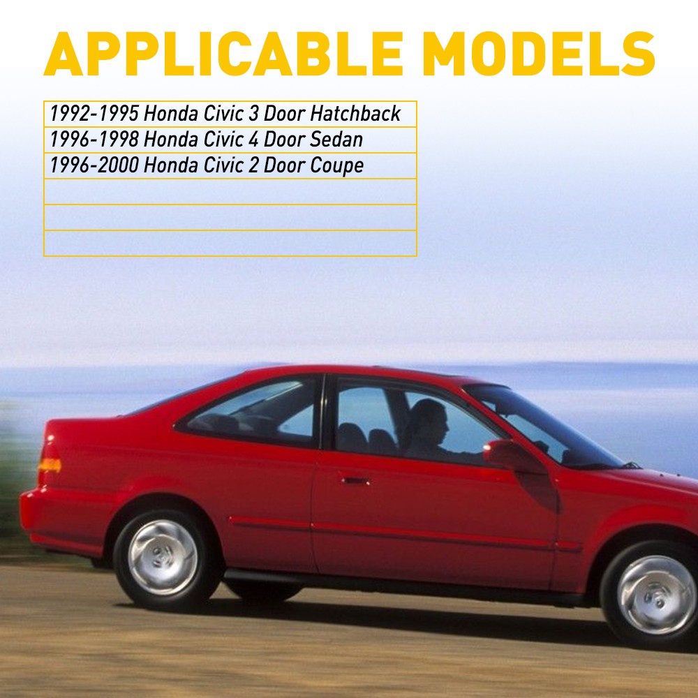 AUXITO 18LED Light License Plate Tag Lamp 6000K Canbus For 1992-2000 Honda Civic