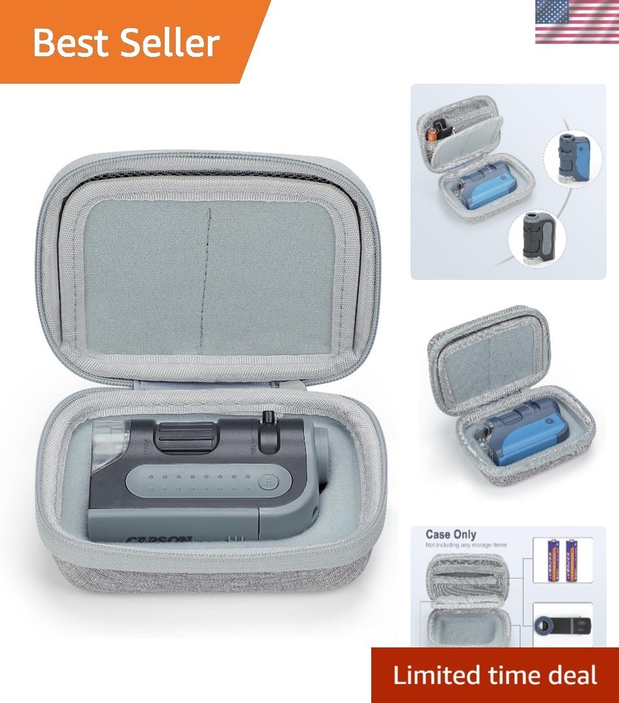 Lightweight Pocket Microscope Case with Buckle & Strap - Travel Ready Design