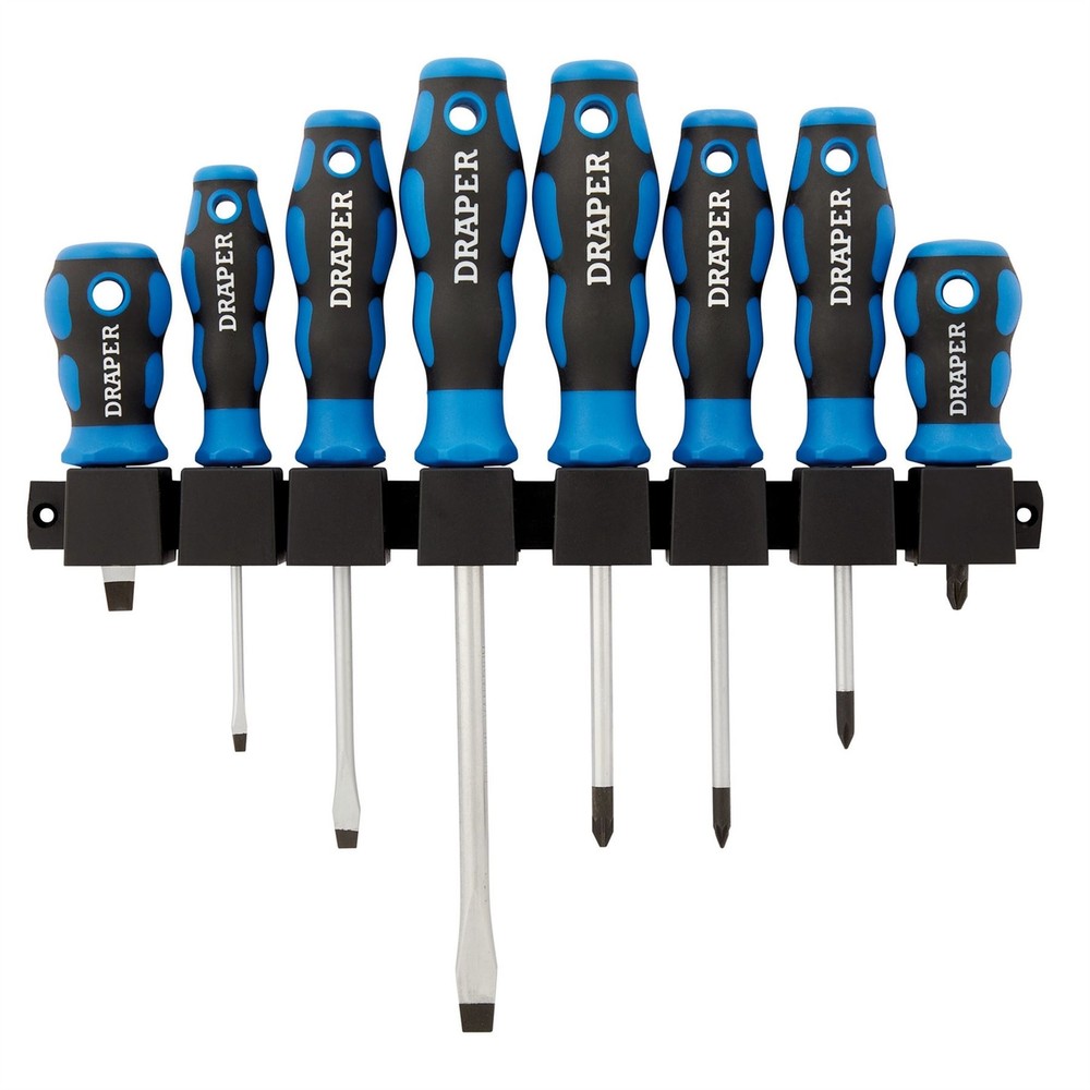 Draper 48933 Soft Grip Screwdriver Set 8 Piece