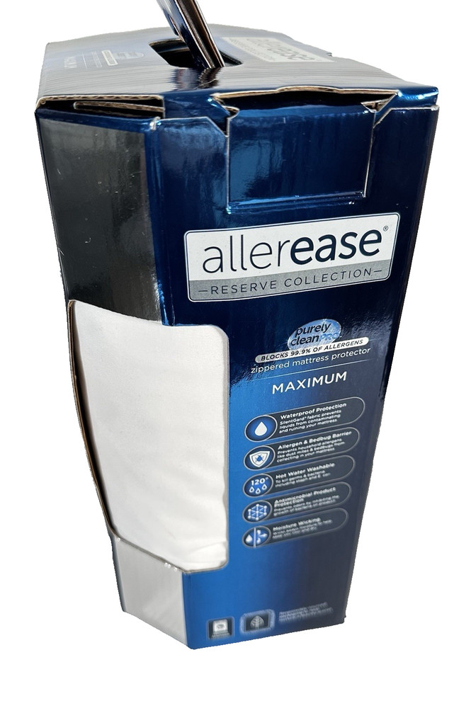 Allerease Reserve Collection Purely CleanPro Zippered Mattress Protector Full