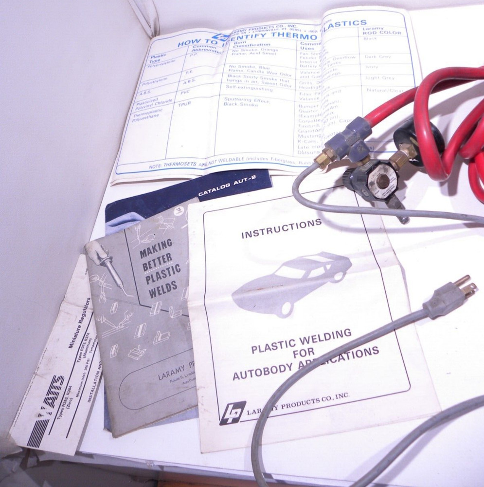 LARAMY Products PLASTIC WELDER Welding w CASE + HEATING ELEMENT
