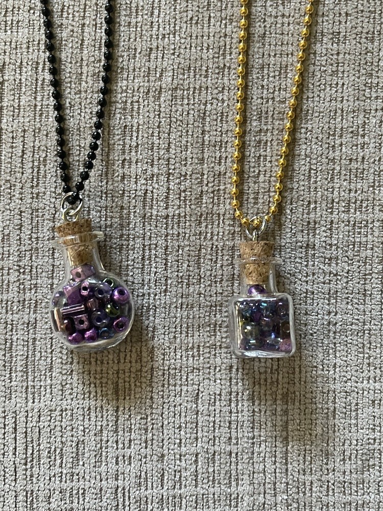 Handmade Spell Jar Bead Necklaces New
