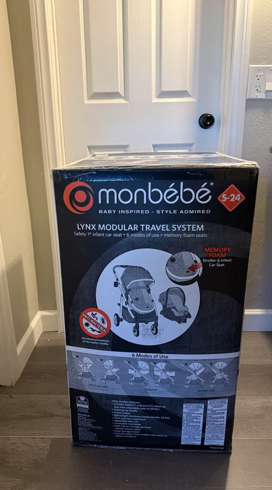 Monbebe TR464FCD Unisex Car Seat Stroller Combo