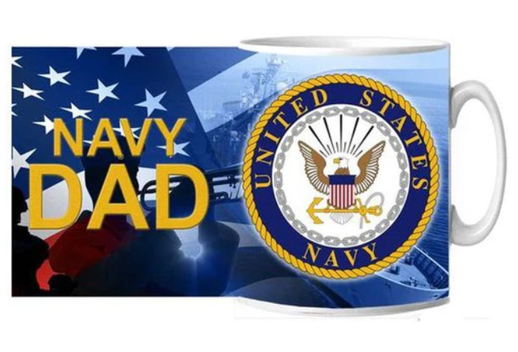 NAVY DAD CERAMIC MUG 15OZ