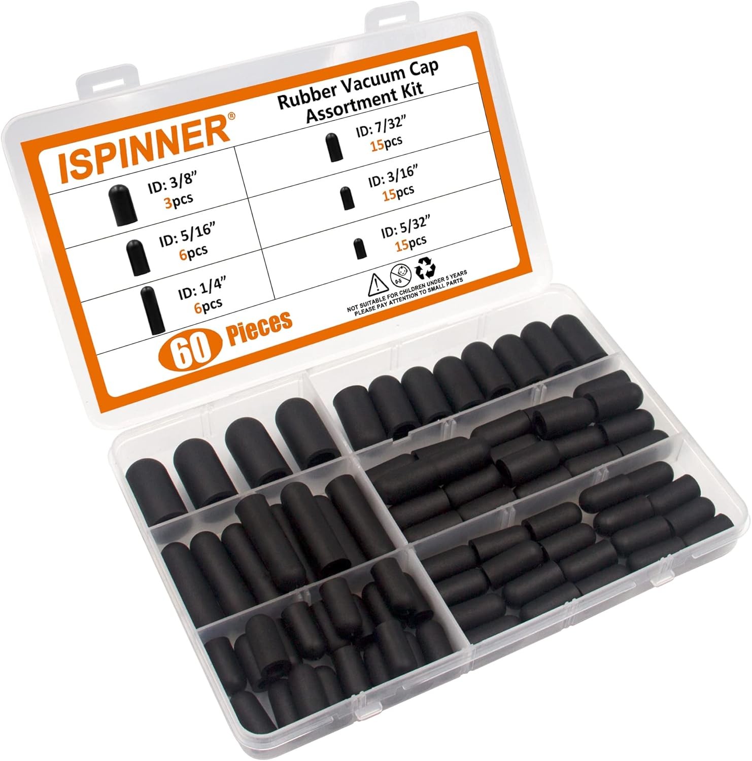 CARBURETOR & VACUUM RUBBER CAP PLUG ASSORTMENT KIT INTAKE VACUUM LINES