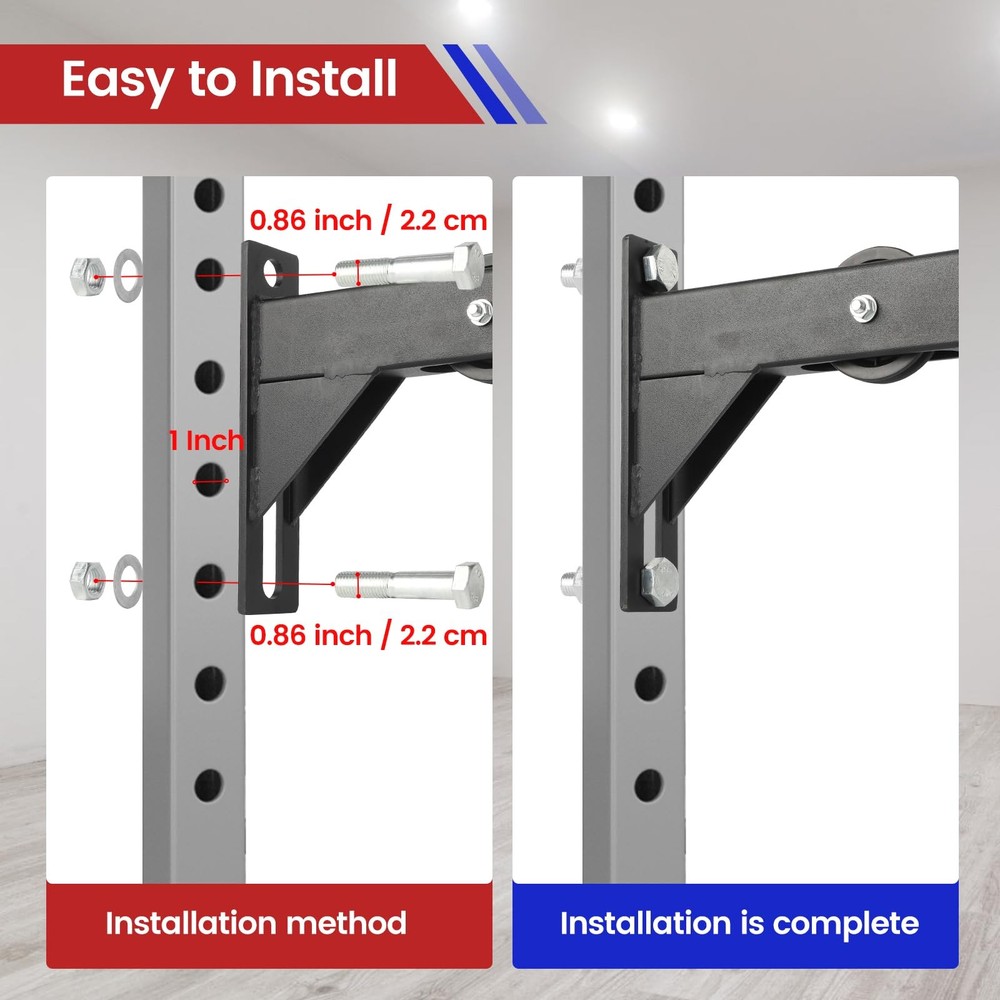 "LAT Pulley Cable System for Smith Machine, Power Rack & Squat Rack Gym"