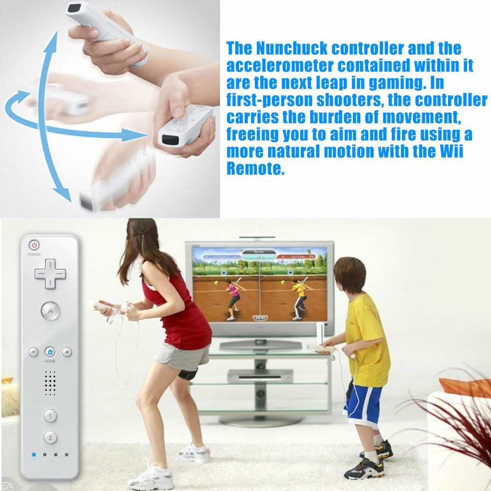 Wiimote Built in Motion Plus Inside Remote Gesture Controller For Wii & Wii U