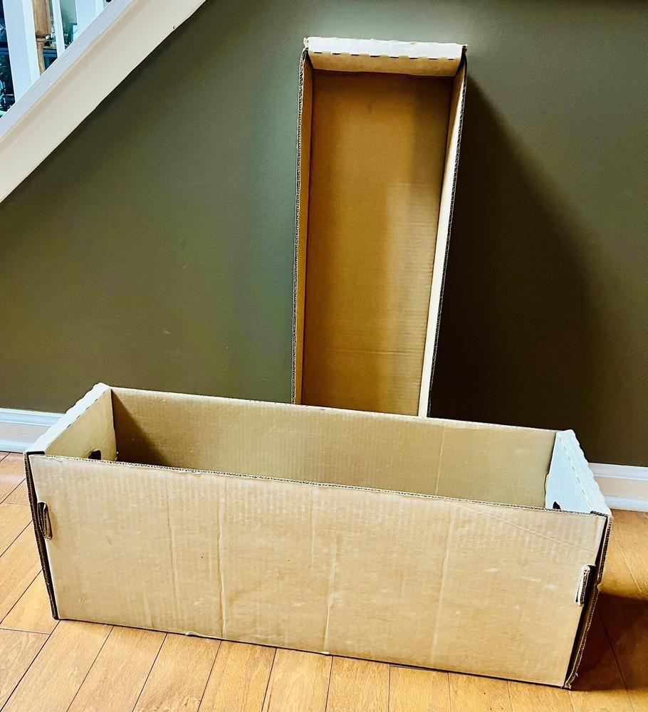 1 CSP Long DOUBLE-WALL Cardboard Comic Book Storage Box. USED.