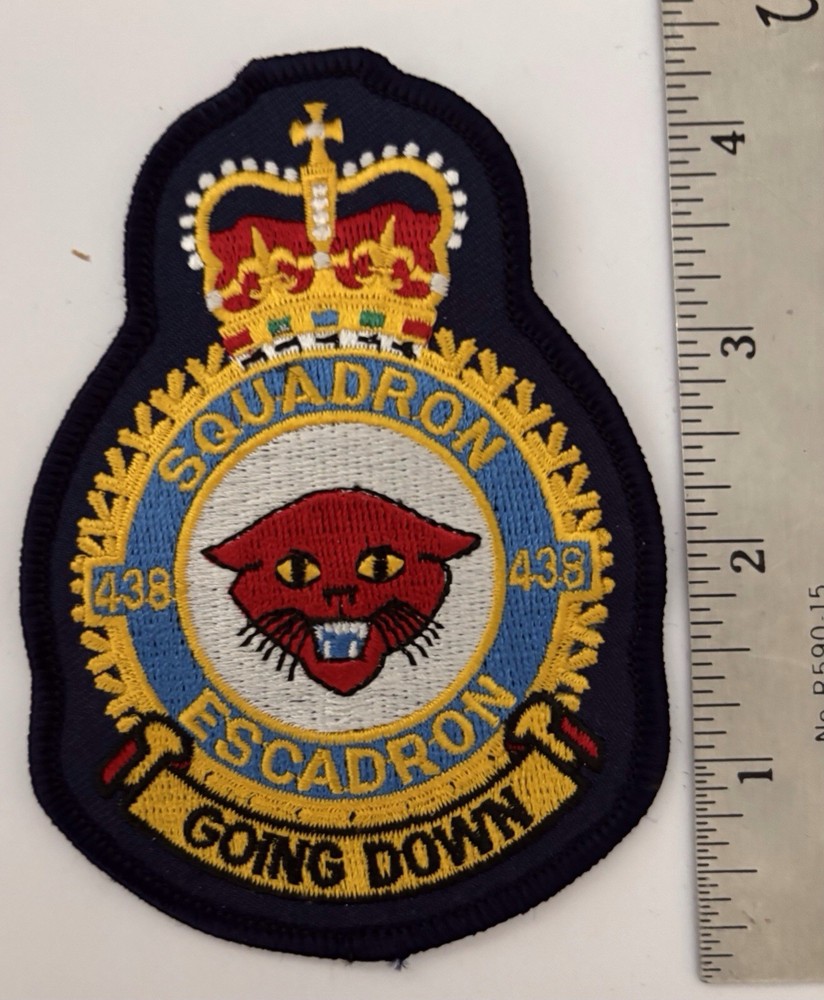 Royal Canadian Air Force  RCAF 438 Squadron Escadron Pattern Heraldic Patch