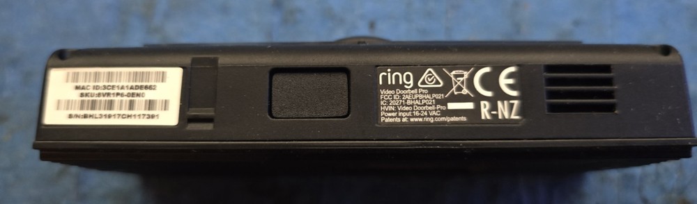 Ring Video Doorbell Pro W/ Extra Faceplates & Angled Mounts + Mounting Hardware