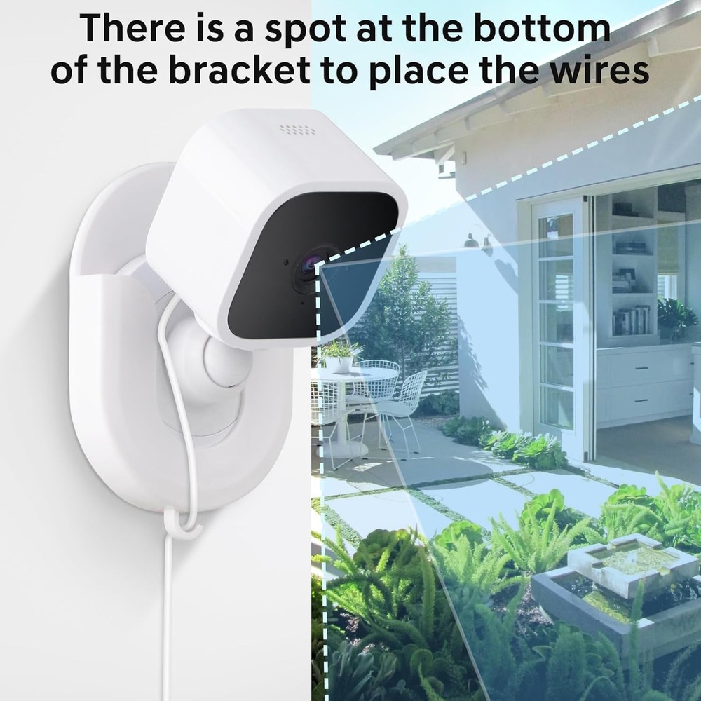 No Drill 𝐑𝐢𝐧𝐠 Indoor Camera Mount for Cam White
