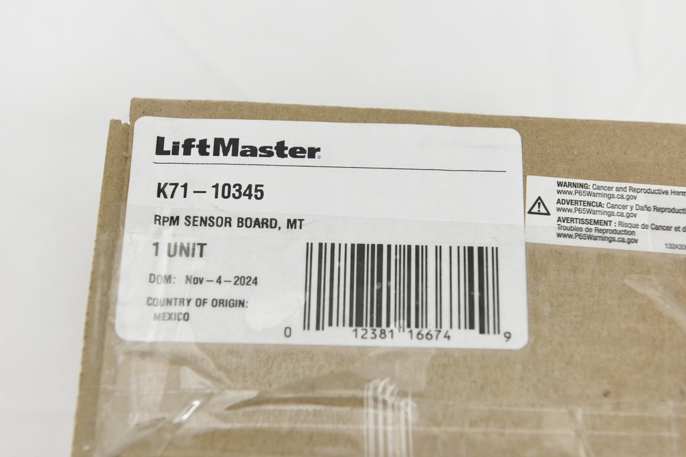Liftmaster K71-10345 RPM Sensor Control Board