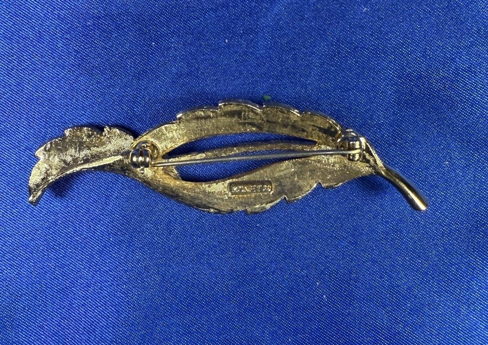 MONET Gold Tone Leaf Pin
