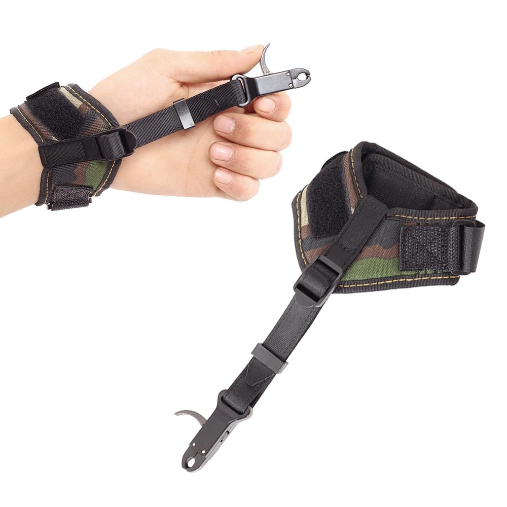 Adjustable Archery Release Aid with 360° Thumb Trigger for Right/Left Hand