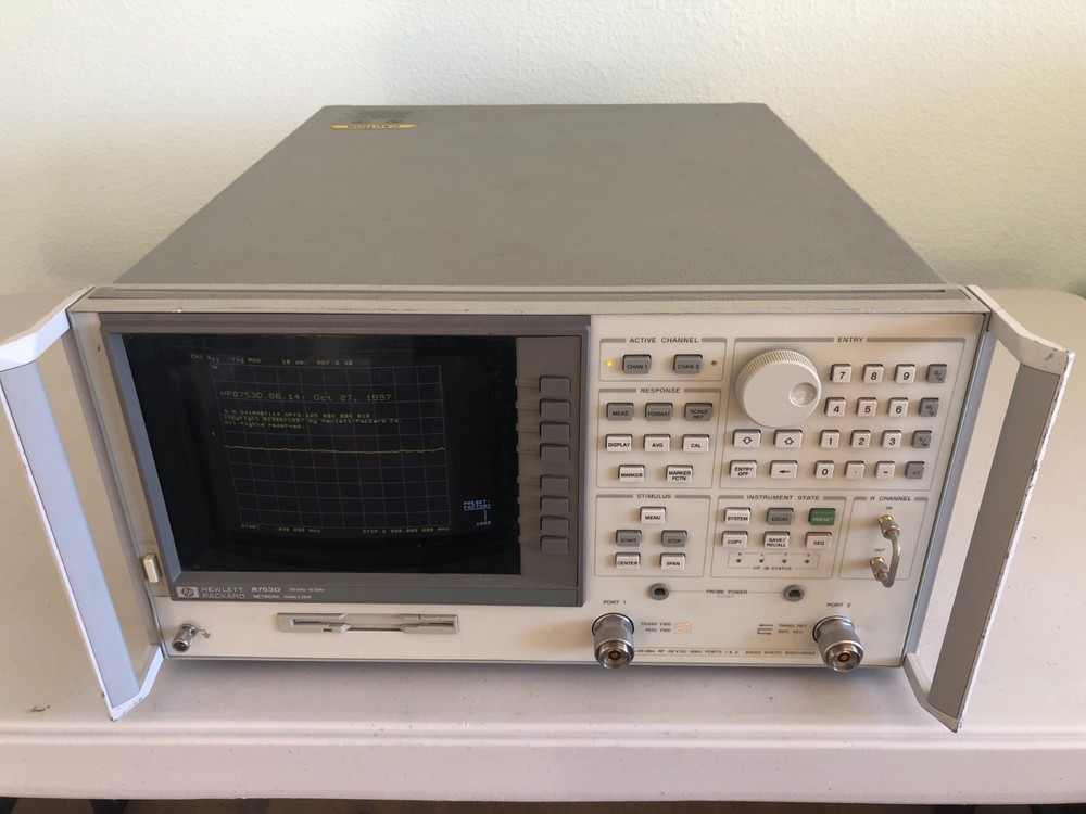 HP/Agilent 8753D 30kHz-6GHz Network Analyzer S-Parameter Test Set Opt:006/010+
