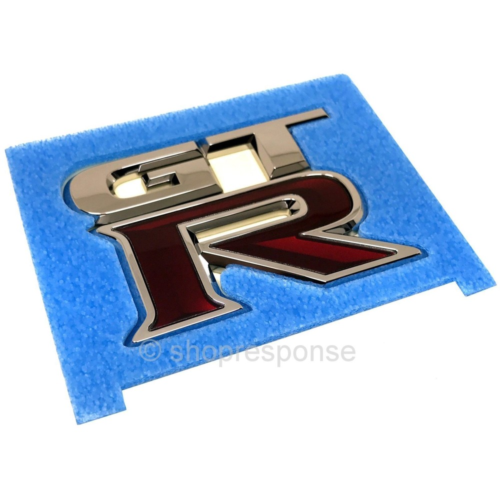 OEM Nissan 08-17 GT-R R35 Rear Bumper GTR Emblem Badge 84894JF60B Genuine